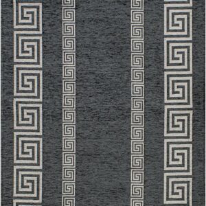 Tappeto ciniglia lavabile antiscivolo Kilim Verde