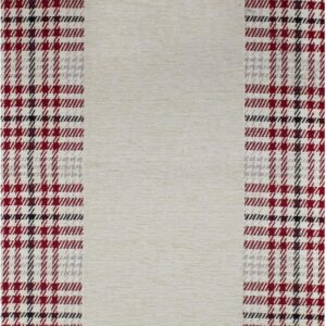 Tappeto passatoia ciniglia lavabile antiscivolo Tartan Grigio